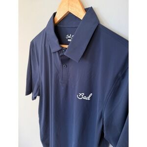Bad Birdie Bad Elements Cooling Polo Dark Navy Mens Medium BBMP023-128 NEW